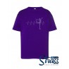 T-Shirt Criança Patinadora Ritmo Cardiaco em Strass