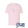 T-Shirt Criança Patinadora Ritmo Cardiaco em Strass