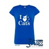 T-Shirt Senhora "I Love Cats"