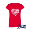 T-Shirt Senhora Volleyball Coração