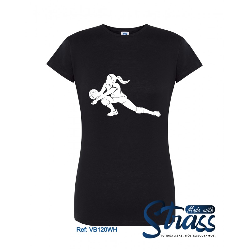 T-Shirt Senhora Volleyball Girl