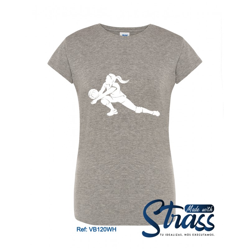 T-Shirt Senhora Volleyball Girl