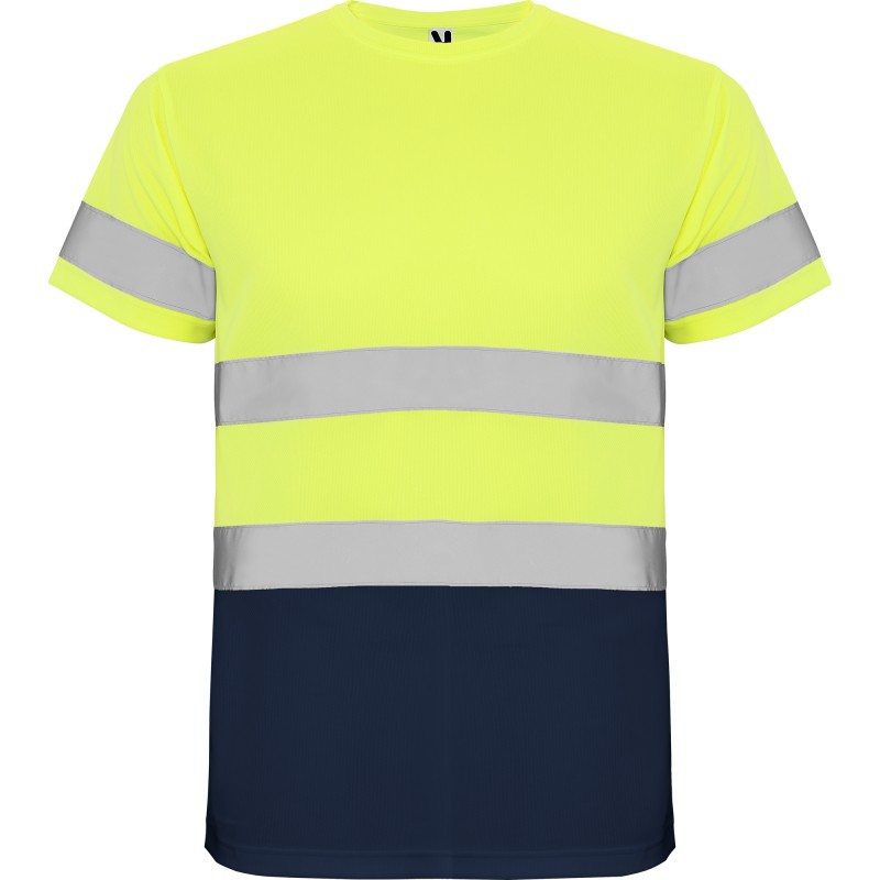 T-Shirt Delta Amarelo Fluor/Navy