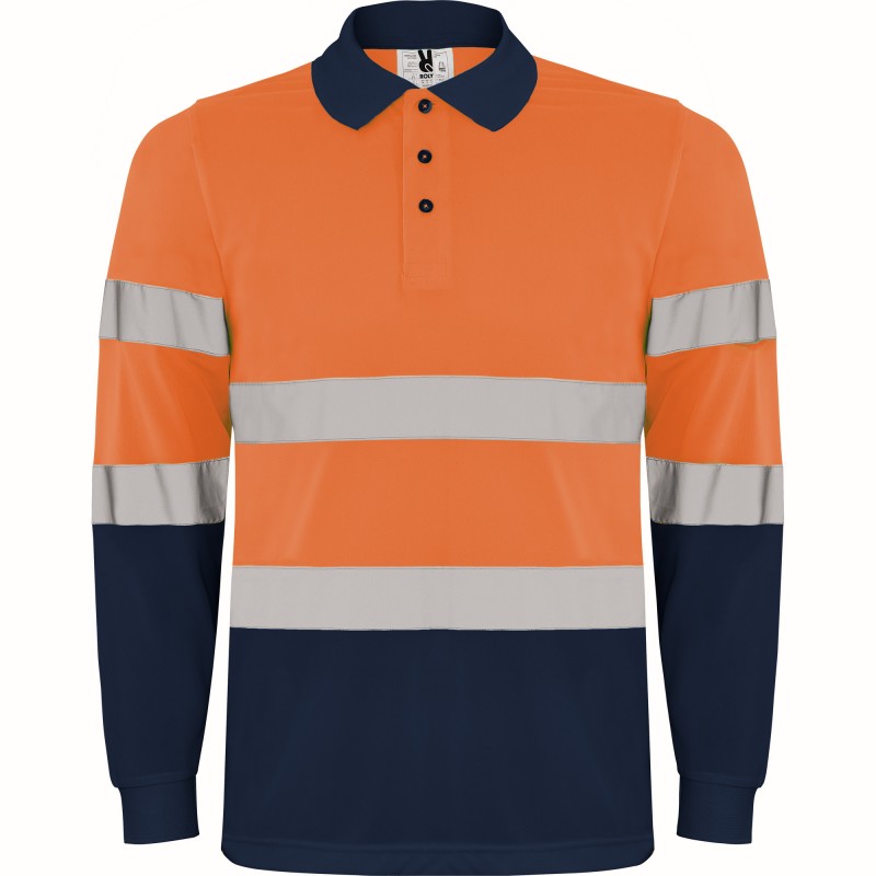 Polo Polares Laranja/Navy