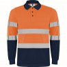 Polo Polares Laranja/Navy