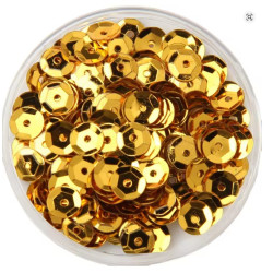 Lantejoulas Concavas Redondas soltas 5mm
